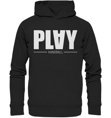 N.O.S.W. BLOCK Fanblock Hoodie "PLAY HANDBALL" Organic Fashion Kapuzenpullover schwarz