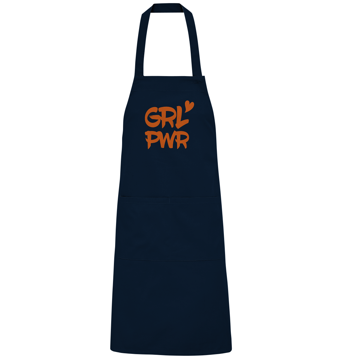 N.O.S.W. BLOCK Homestuff Schürze "GRL PWR" Organic Grillschürze  navy
