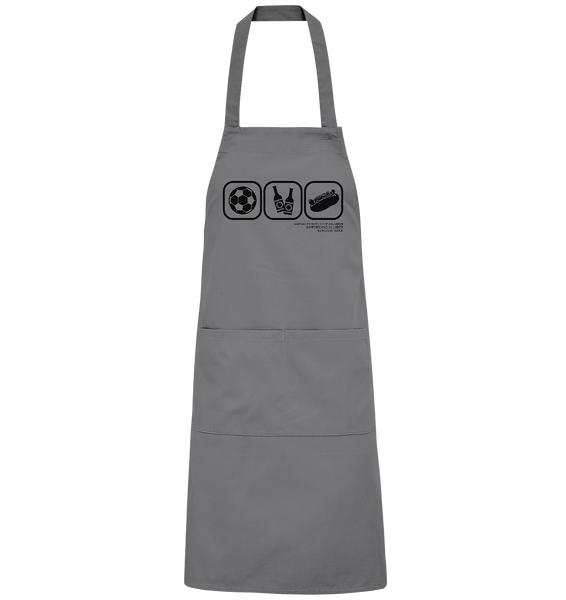 N.O.S.W. BLOCK Fußball Grillschürze „15:30 PFLICHTPROGRAMM“ – dark grey