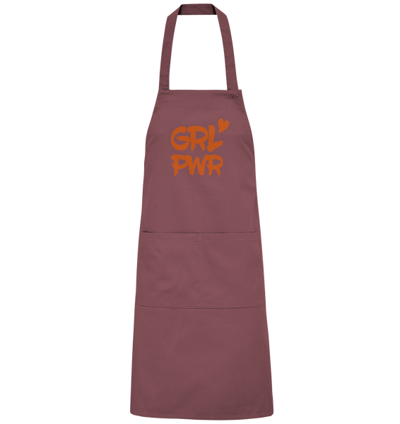N.O.S.W. BLOCK Homestuff Schürze "GRL PWR" Organic Grillschürze  ancient pink
