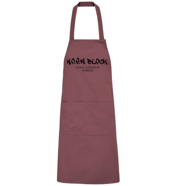 N.O.S.W. BLOCK Homestuff Schürze "N.O.S.W. BLOCK CASUAL BLOCKWEAR HAMBURG" Organic Grillschürze ancient pink