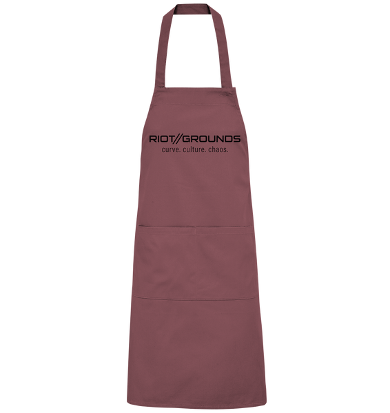 RIOT//GROUNDS Homestuff Schürze "RIOT//GROUNDS curve. culture. chaos." Organic Grillschürze ancient pink