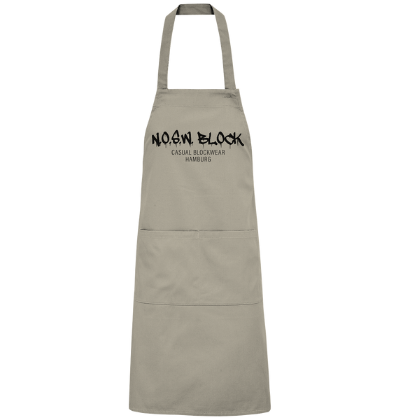 N.O.S.W. BLOCK Homestuff Schürze "N.O.S.W. BLOCK CASUAL BLOCKWEAR HAMBURG" Organic Grillschürze rope
