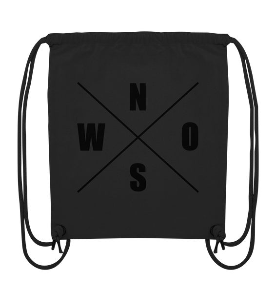 N.O.S.W. BLOCK Fanblock Gym Bag "FROM FATHER TO SON" Organic Turnbeutel schwarz