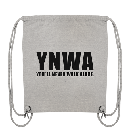 N.O.S.W. BLOCK Fanblock Tote-Bag "YNWA" Organic Turnbeutel heather grey