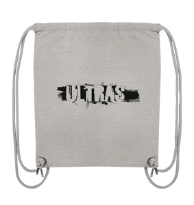 N.O.S.W. BLOCK Ultras Gym Bag "ULTRAS" Organic Turnbeutel heather grau