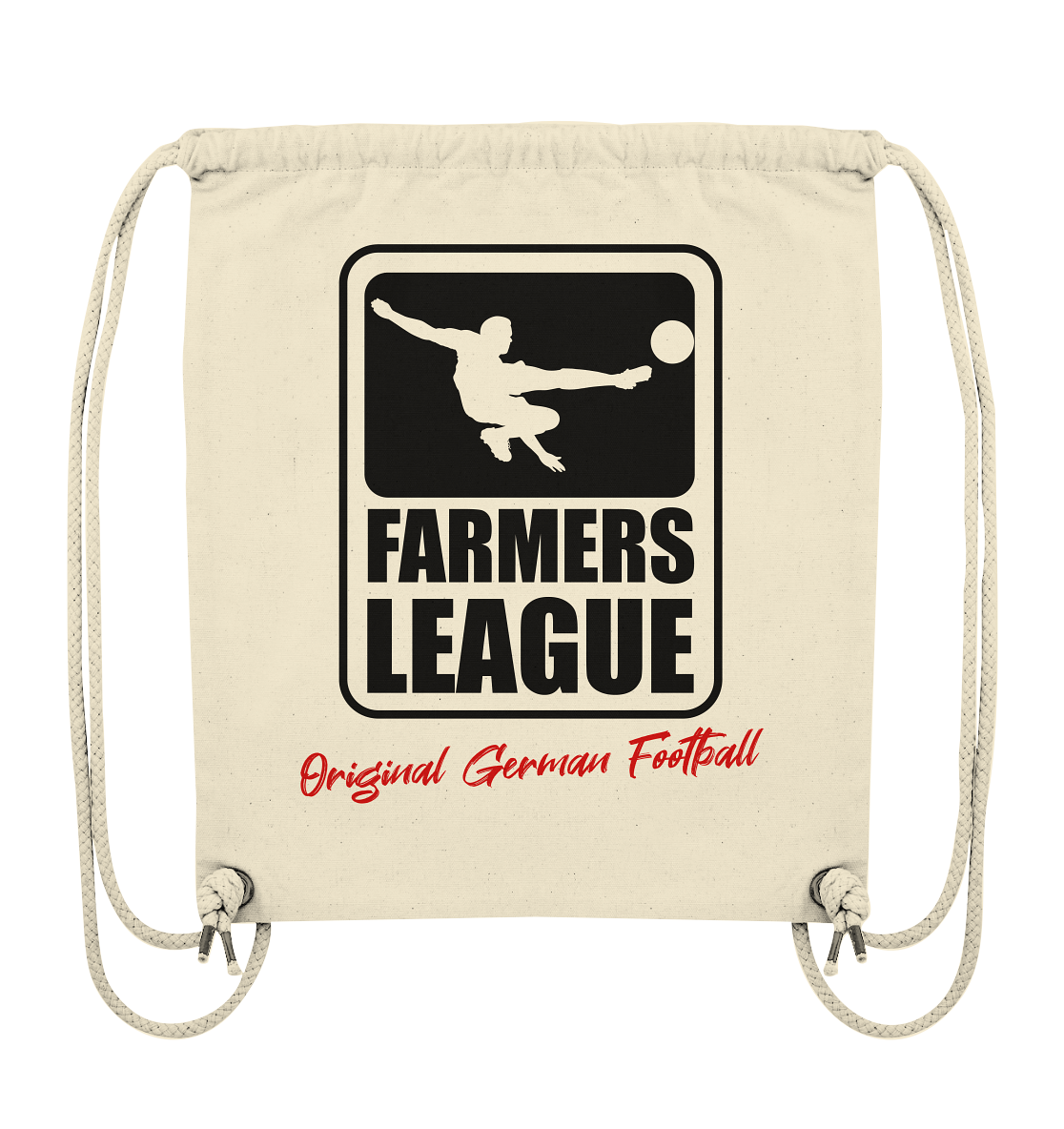 BLOCK.FC Tote-Bag "FARMERS LEAGUE" Organic Turnbeutel natural raw