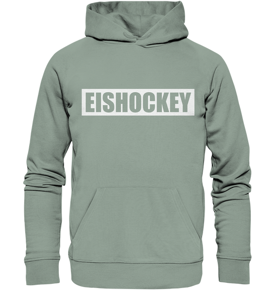 N.O.S.W. BLOCK Teamsport Hoodie "EISHOCKEY" Organic Kapuzenpullover aloe
