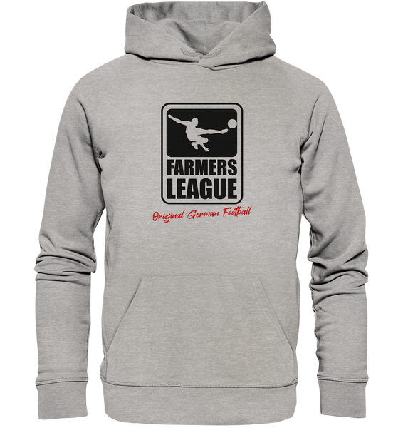 BLOCK.FC Fanblock Hoodie "FARMERS LEAGUE" Männer Organic Kapuzenpullover heather grau