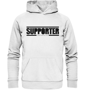 N.O.S.W. BLOCK Fanblock Hoodie "SUPPORTER TOGETHER & LOUD" Männer Organic Kapuzenpullover weiss