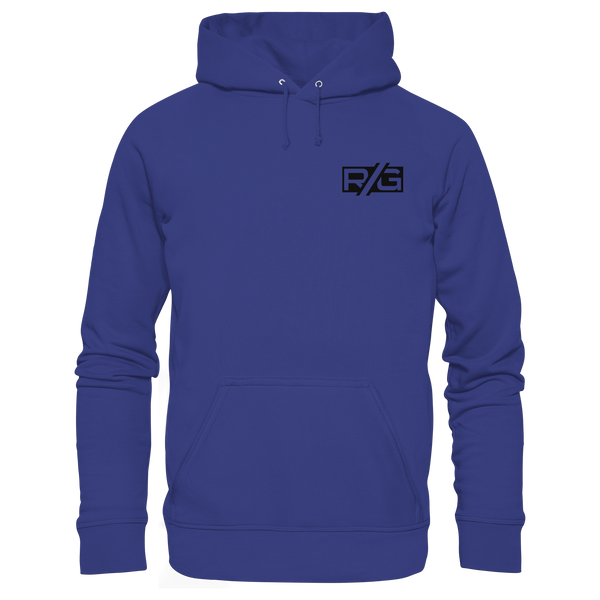 RIOT//GROUNDS Fanblock Hoodie „R//G kultur.kurve.kaos.“ – worker blue
