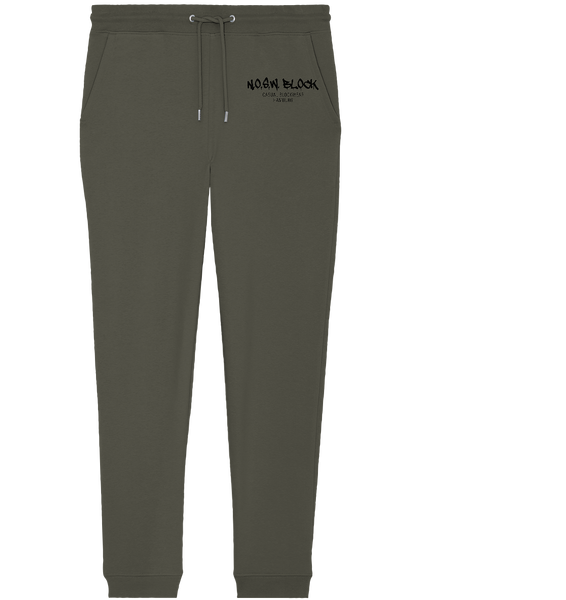 N.O.S.W. BLOCK Jogginghose "N.O.S.W. BLOCK CASUAL BLOCKWEAR HAMBURG" Organic Jogger Pants khaki