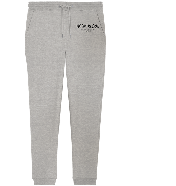 N.O.S.W. BLOCK Jogginghose "N.O.S.W. BLOCK CASUAL BLOCKWEAR HAMBURG" Organic Jogger Pants heather grey