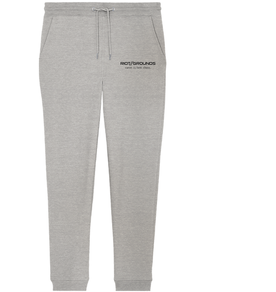 RIOT//GROUNDS Jogginghose "RIOT//GROUNDS curve. culture. chaos." Organic Jogger Pants heather grey
