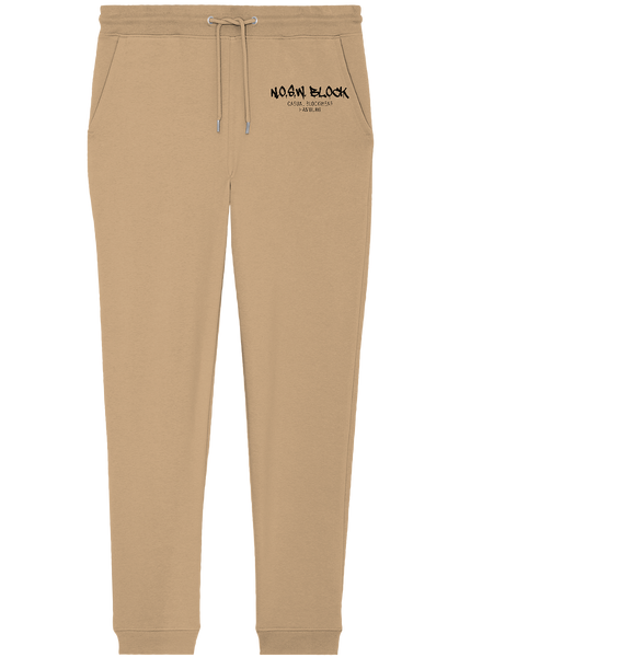N.O.S.W. BLOCK Jogginghose "N.O.S.W. BLOCK CASUAL BLOCKWEAR HAMBURG" Organic Jogger Pants latte