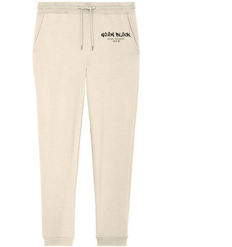 N.O.S.W. BLOCK Jogginghose "N.O.S.W. BLOCK CASUAL BLOCKWEAR HAMBURG" Organic Jogger Pants natural raw