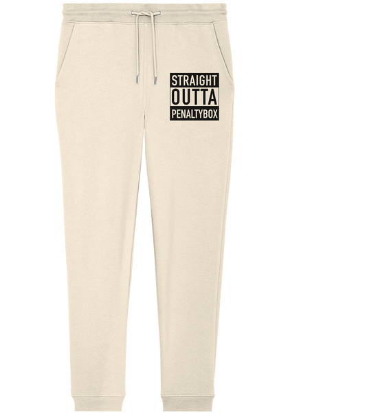 N.O.S.W. BLOCK Fanblock Jogginghose "STRAIGHT OUTTA PENALTYBOX" Organic Jogger Pants natural raw
