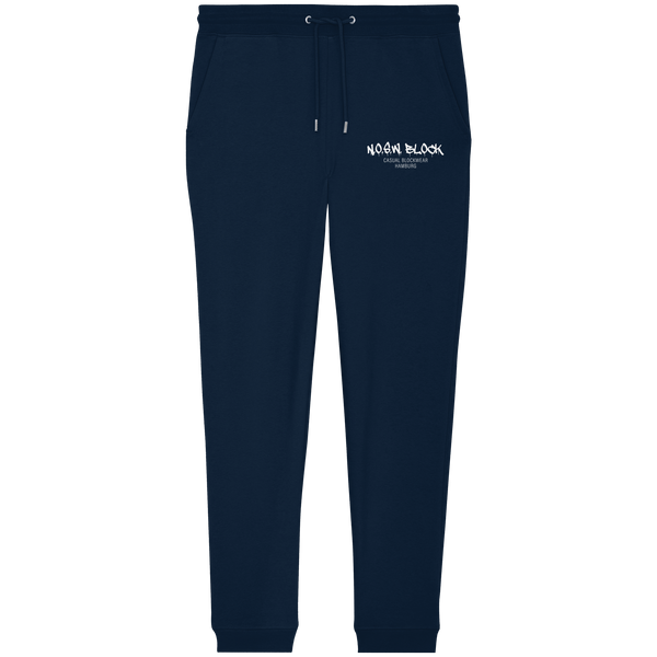 N.O.S.W. BLOCK Jogginghose "N.O.S.W. BLOCK CASUAL BLOCKWEAR HAMBURG" Organic Jogger Pants french navy