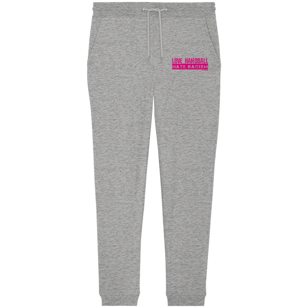 "LOVE HANDBALL HATE RACISM" magenta - Organic Jogger Pants