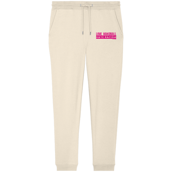 "LOVE HANDBALL HATE RACISM" magenta - Organic Jogger Pants