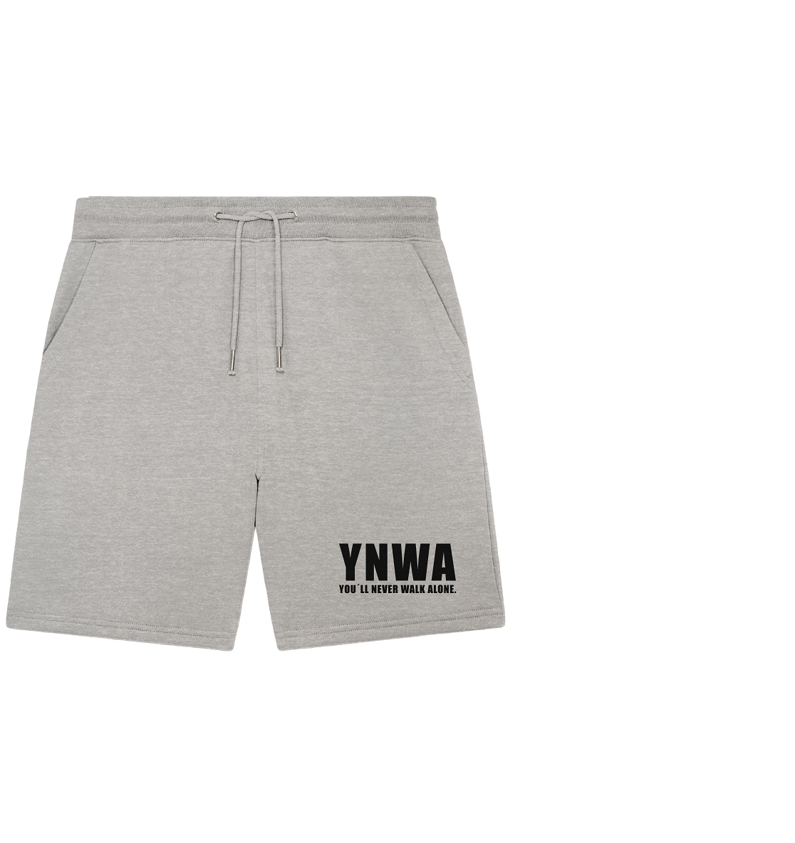 Fanblock Shorts "YNWA" Organic Jogger Shorts heather grey
