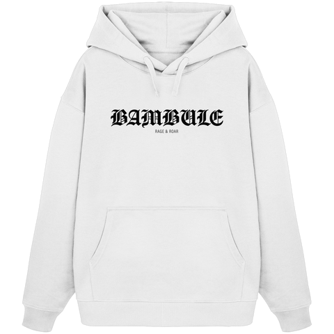 RIOT//GROUNDS "BAMBULE RAGE & ROAR" Girls Organic Oversize Kapuzenpullover white