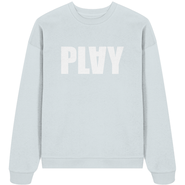 Teamsport Sweater "PLAY" Girls Organic Oversize Sweatshirt (85% Bio-Baumwolle, 15 % recyceltes Polyester)