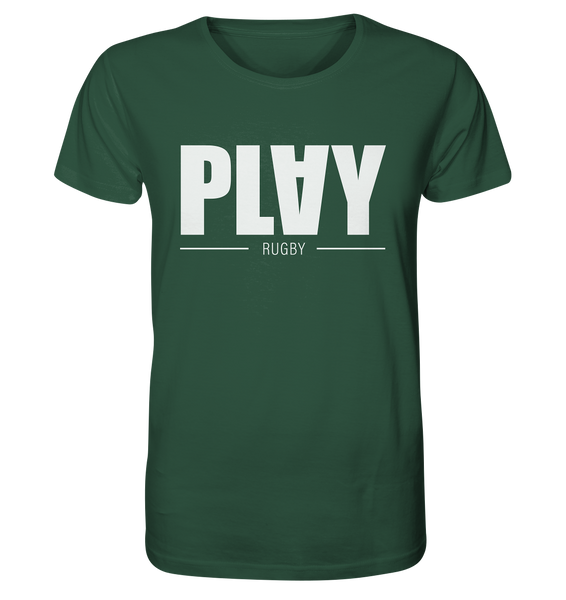 N.O.S.W. BLOCK Fanblock Shirt "PLAY RUGBY" Männer Organic T-Shirt green bay