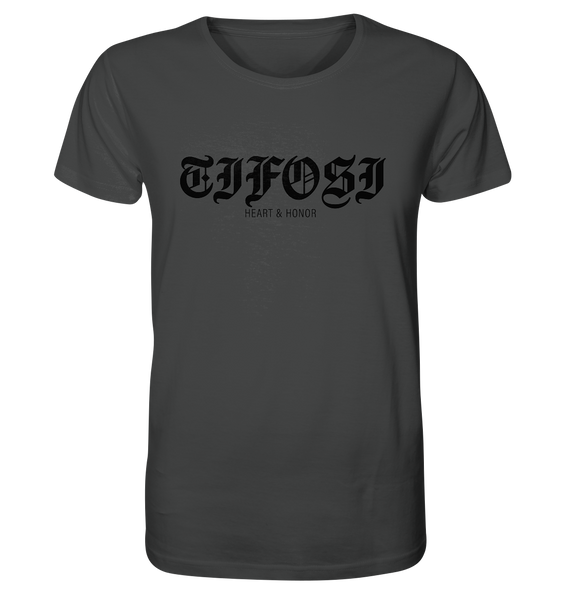RIOT//GROUNDS Shirt "TIFOSI HEART & HONOR" Organic T-Shirt anthrazit