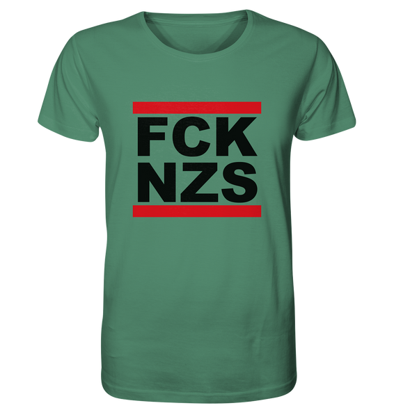 N.O.S.W. BLOCK Gegen Rechts Shirt "FCK NZS" Organic T-Shirt green bay