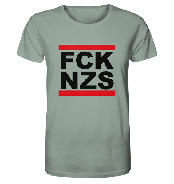 N.O.S.W. BLOCK Gegen Rechts Shirt "FCK NZS" Organic T-Shirt aloe