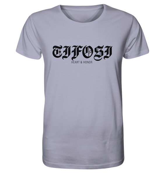 RIOT//GROUNDS Shirt "TIFOSI HEART & HONOR" Organic T-Shirt lavender