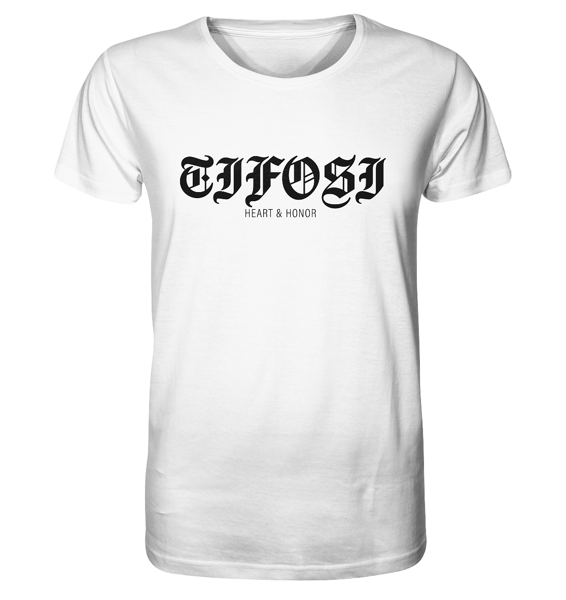 RIOT//GROUNDS Shirt "TIFOSI HEART & HONOR" Organic T-Shirt weiss