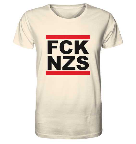 N.O.S.W. BLOCK Gegen Rechts Shirt "FCK NZS" Organic T-Shirt natural raw