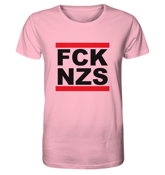 N.O.S.W. BLOCK Gegen Rechts Shirt "FCK NZS" Organic T-Shirt cotton pink