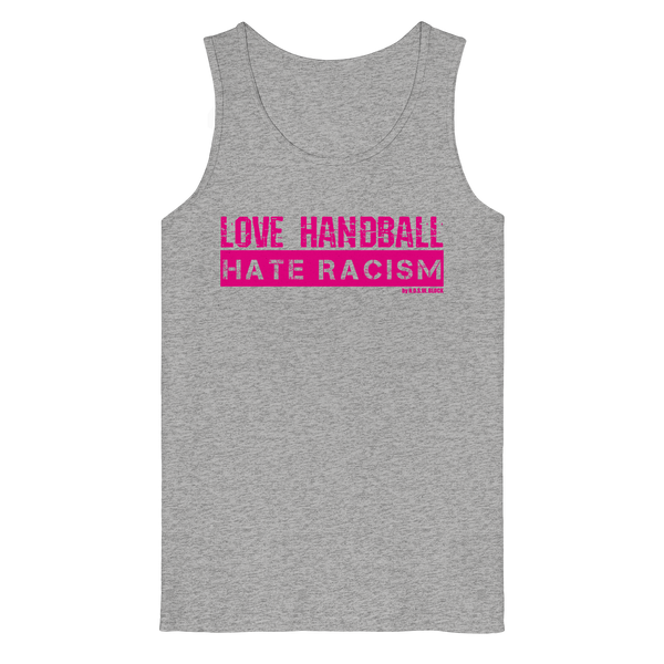 "LOVE HANDBALL HATE RACISM" magenta - Organic Tank Top
