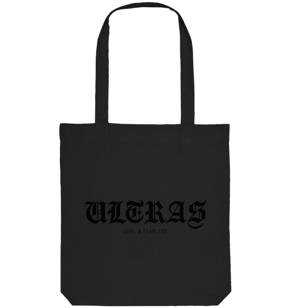 RIOT//GROUNDS Tote-Bag "ULTRAS LOYAL & FEARLESS" Organic Baumwolltasche (80% Bio-Baumwolle, 20% recyceltes Polyester)