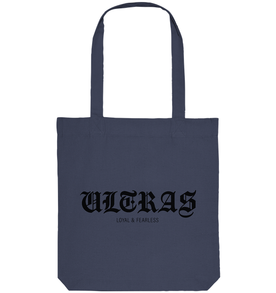 RIOT//GROUNDS Tote-Bag "ULTRAS LOYAL & FEARLESS" Organic Baumwolltasche (80% Bio-Baumwolle, 20% recyceltes Polyester)