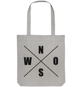 N.O.S.W. BLOCK Fanblock Tote-Bag "FROM FATHER TO SON" Organic Baumwolltasche heather grau