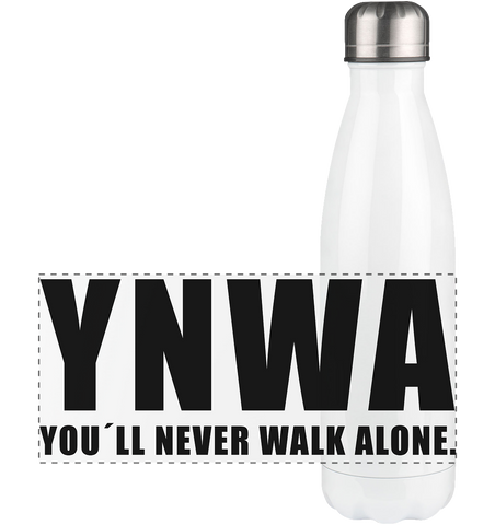 N.O.S.W. BLOCK Trinkflasche Edelstahl "YNWA" Panorama Thermoflasche 500ml