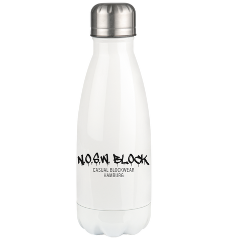 N.O.S.W. BLOCK Trinkflasche Edelstahl  "N.O.S.W. BLOCK CASUAL BLOCKWEAR HAMBURG" Thermoflasche 350ml