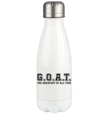 N.O.S.W. BLOCK Trinkflasche Edelstahl "G.O.A.T." Thermosflasche 350ml