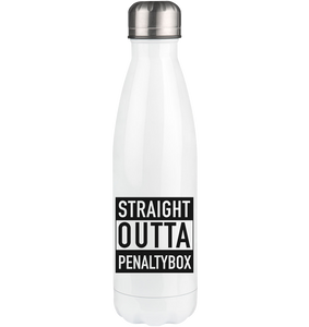 N.O.S.W. BLOCK Trinkflasche Edelstahl "STRAIGHT OUTTA PENALTYBOX" Thermoflasche 500ml