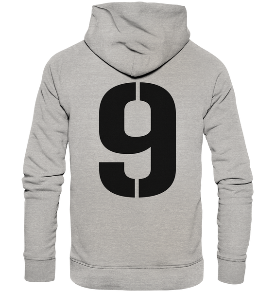 BLOCK.FC Fanblock Hoodie "STADIONKIND" Männer Organic Fashion Kapuzenpullover heather grau