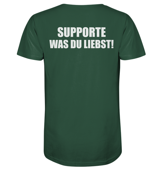 N.O.S.W. BLOCK Shirt "N.O.S.W. ICON / SUPPORTE WAS DU LIEBST!" Männer Organic T-Shirt dunkelgrün