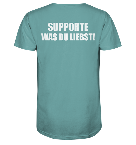 N.O.S.W. BLOCK Shirt "N.O.S.W. ICON / SUPPORTE WAS DU LIEBST!" Männer Organic T-Shirt citadel blue