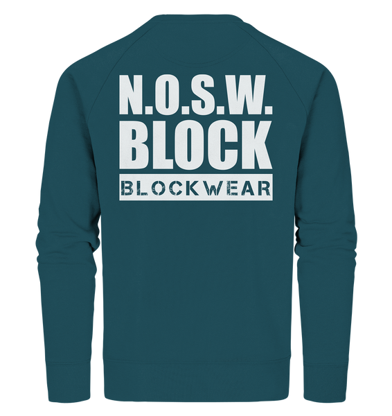 N.O.S.W. BLOCK Sweater "N.O.S.W. BLOCK BLOCKWEAR" Männer Organic Sweatshirt stargazer