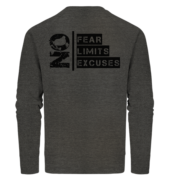 Ultras Sweater "ULTRAS FOR REAL" beidseitig bedrucktes Männer Organic Sweatshirt dark heather grau