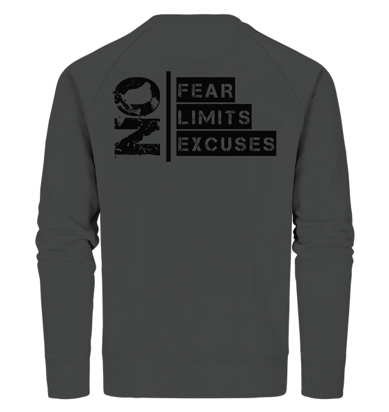 Ultras Sweater "ULTRAS FOR REAL" beidseitig bedrucktes Männer Organic Sweatshirt anthrazit