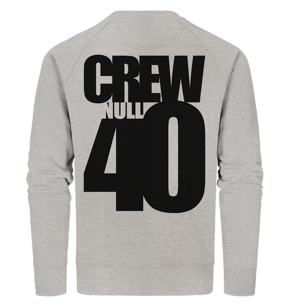 N.O.S.W. BLOCK Sweater "CREW NULL40" Männer Organic Sweatshirt heather grau